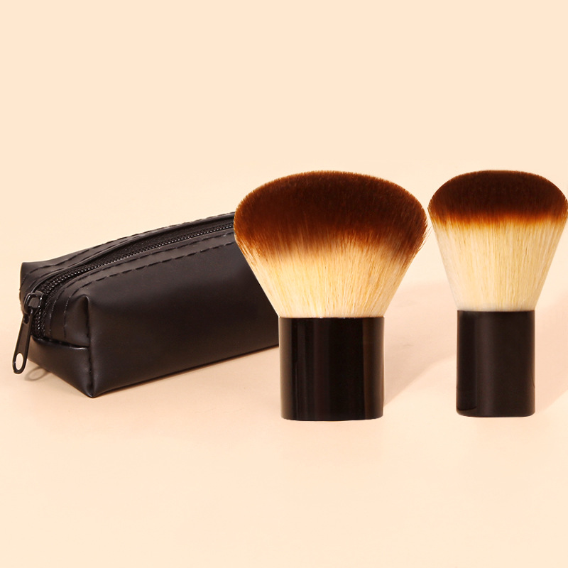 High-quality in-stock mushroom brush, large Kabuki soft bristles, loose brush, setting brush, multi-functional blush brush full figure