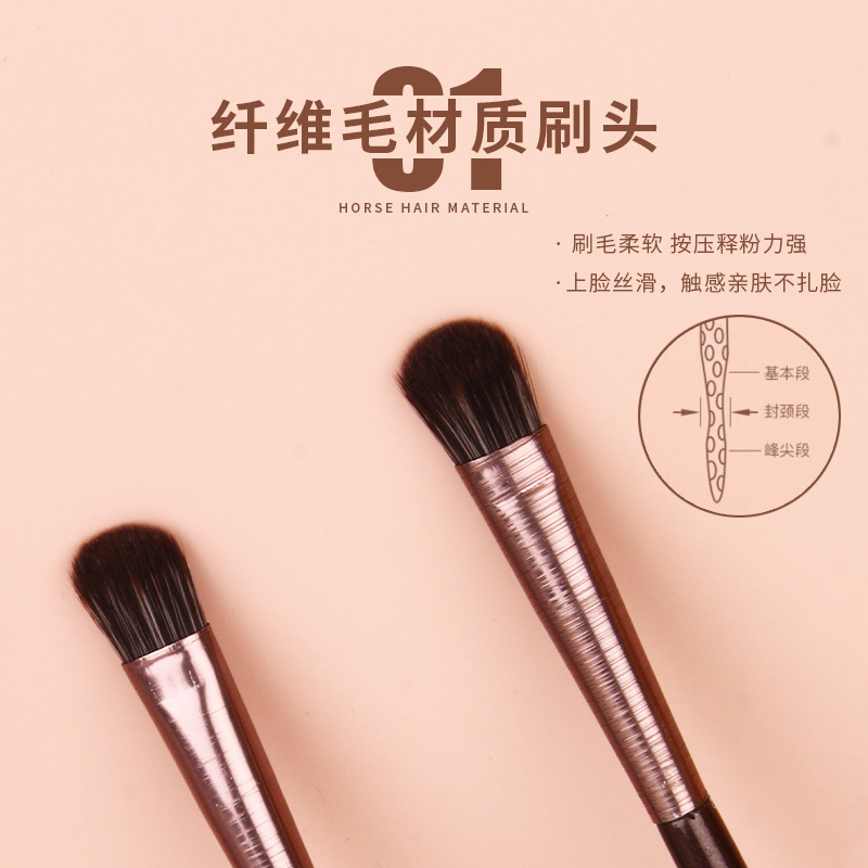 Single eyeshadow brush, makeup brush, 1-piece set, eye smuder brush, makeup and beauty tools wholesale, high-gloss portable details Picture