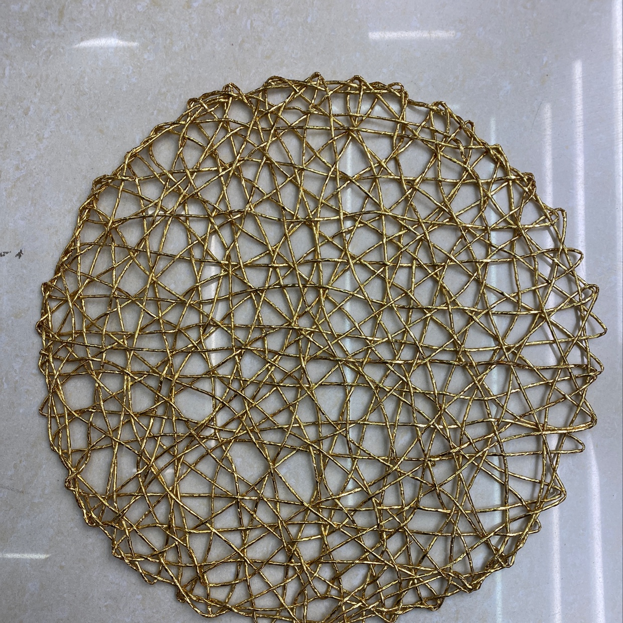 特斯林欧式现代简约对角西餐垫pvc编织单双框桌巾餐桌垫餐垫批发4