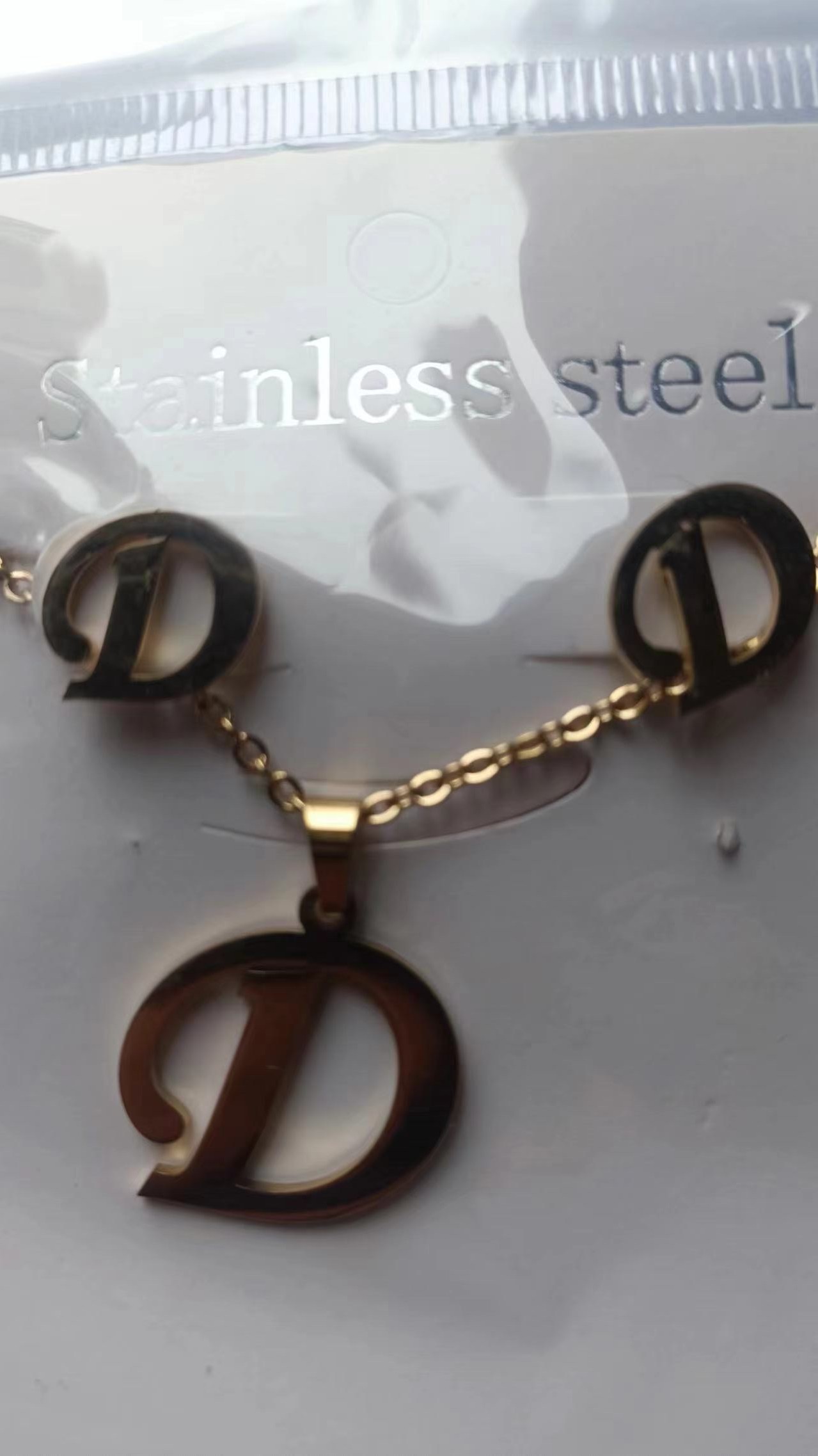 华贝儿不锈钢饰品跨境欧美流行饰品珠宝首饰项链耳环MA056