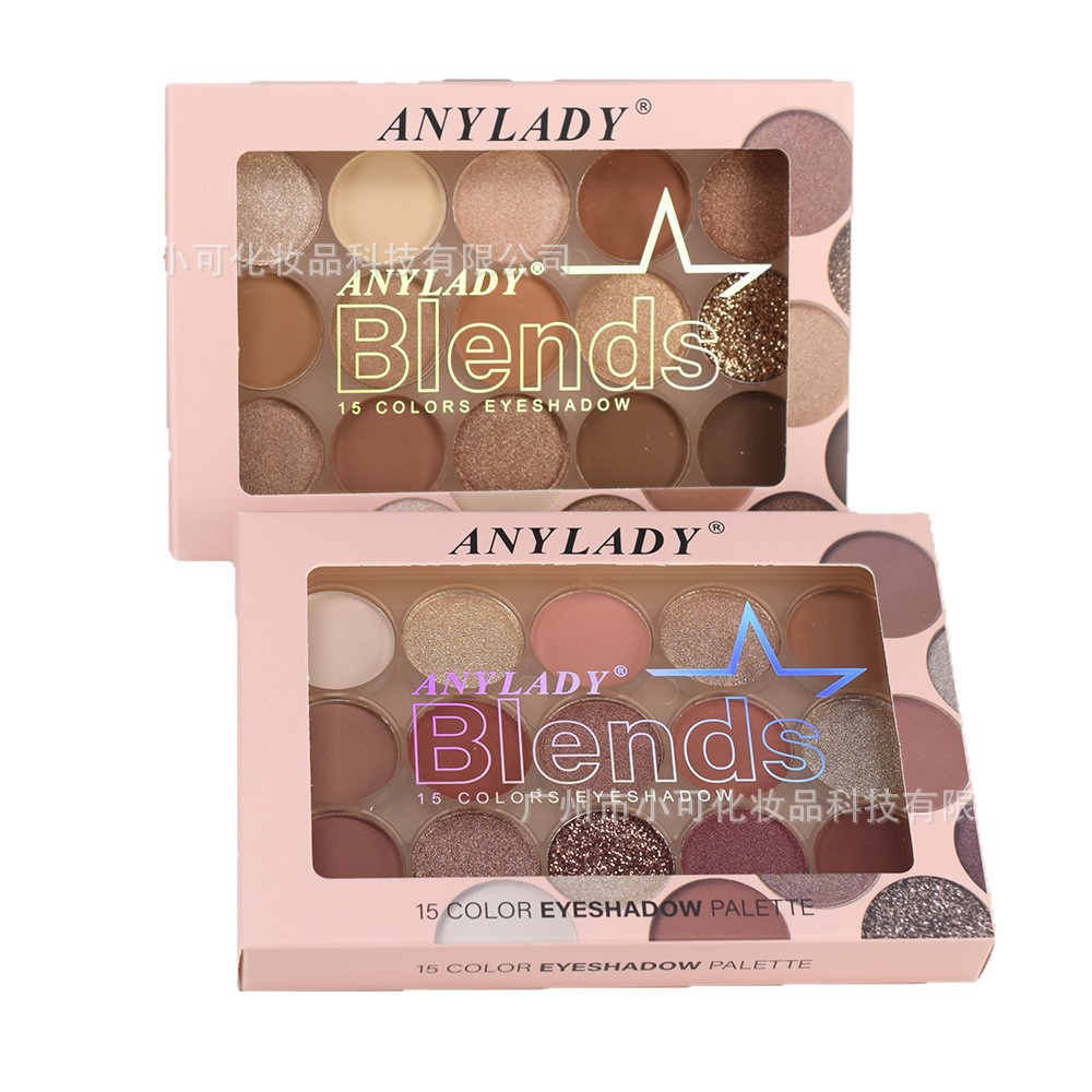 8396 New EYESHADOW Gold Powder for export ANYLADY Pearl Matte Makeup 15COLORS EYESHADOW Item Picture