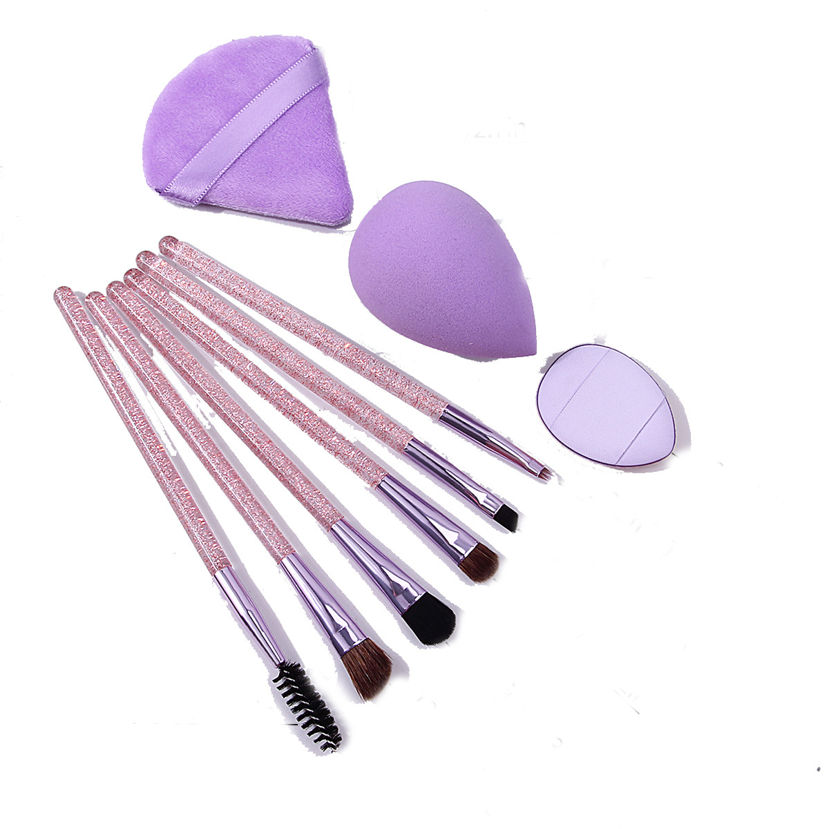 Source factory quality guaranteed: 6 acrylic pinkish purple eye makeup brush sets of super value beauty tools Item Picture