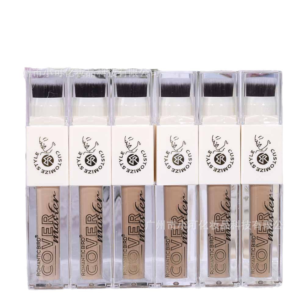 3599 [ROMANTIC BIRD] 9g Natural Tone Foundation Concealer with Foundation Brush Foundation Item Picture