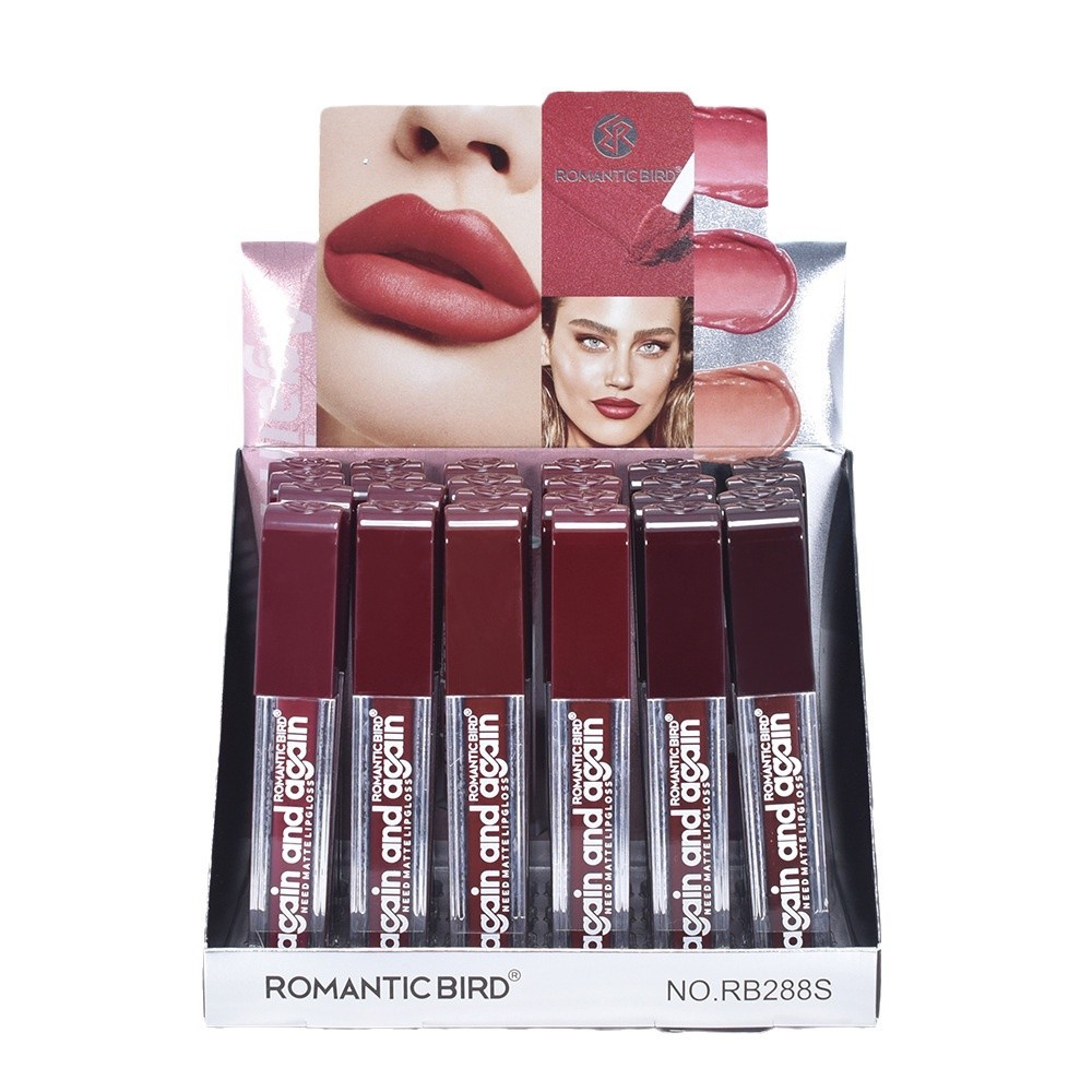 Only export [ROMANTIC BIRD] RB288S MATTE Lip Gloss Lip Gloss Deep red MATTE LIPGLOSS Item Picture