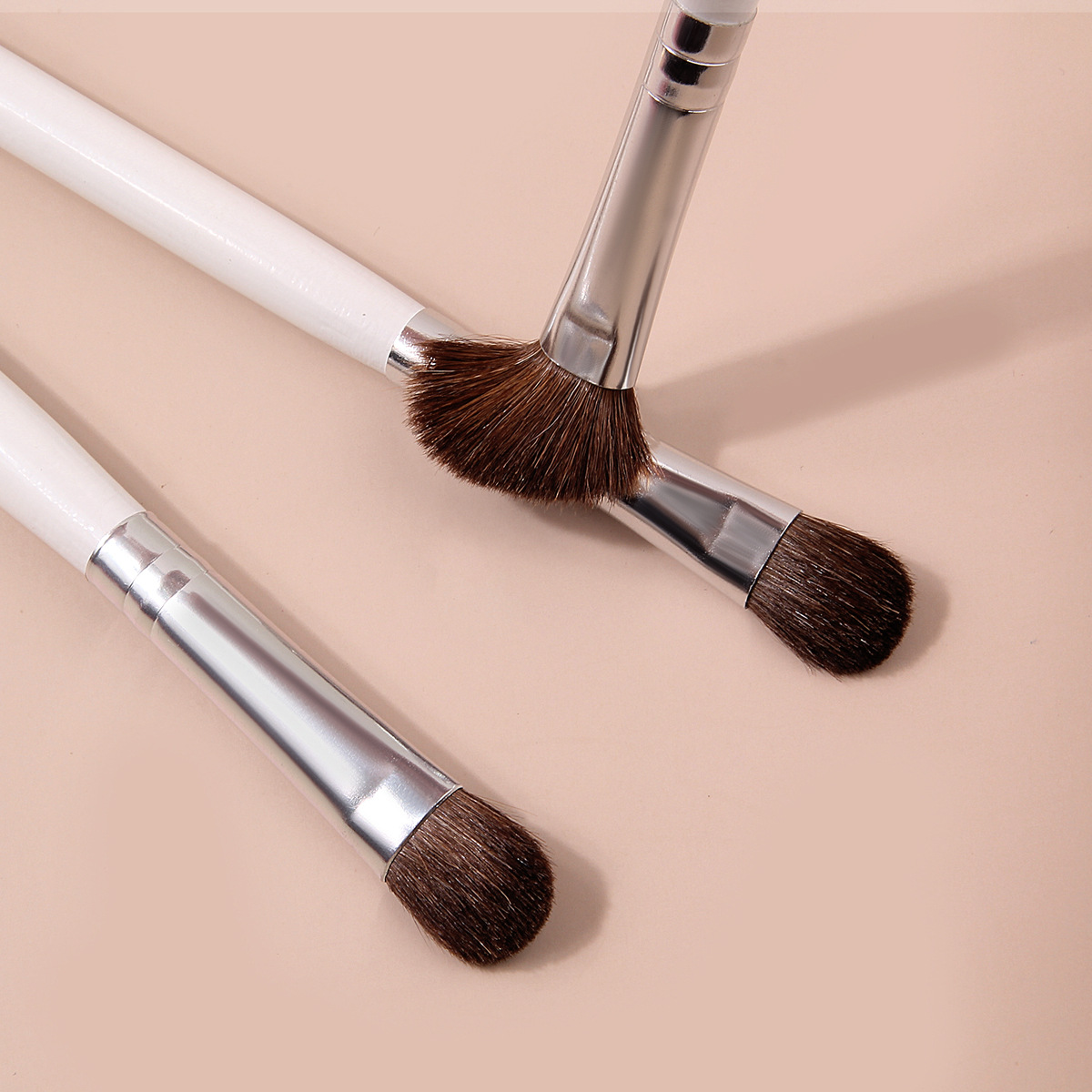 7 horsehair eyeshadow brushes, eye cover brushes, smudging brushes, eyeshadow eye cover-up makeup brushes, soft animal hair portable set brushes Specification drawing