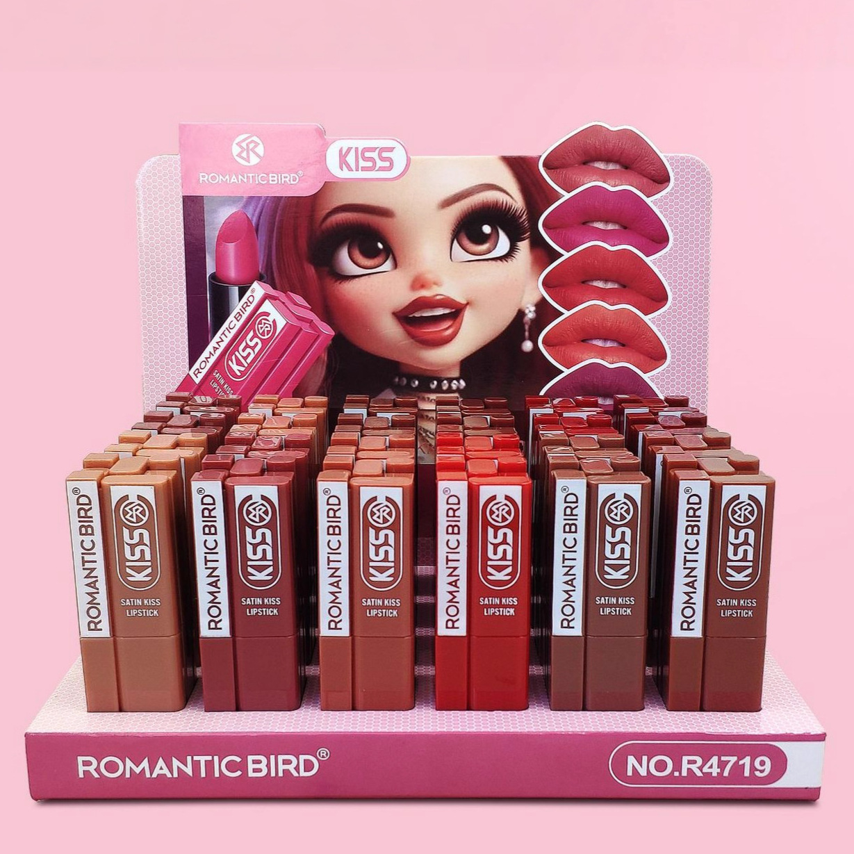 New packaging only for export collection ROMANTIC BIRD matte LIPSTICK 12-color mixed Lipstick Velvet details Picture