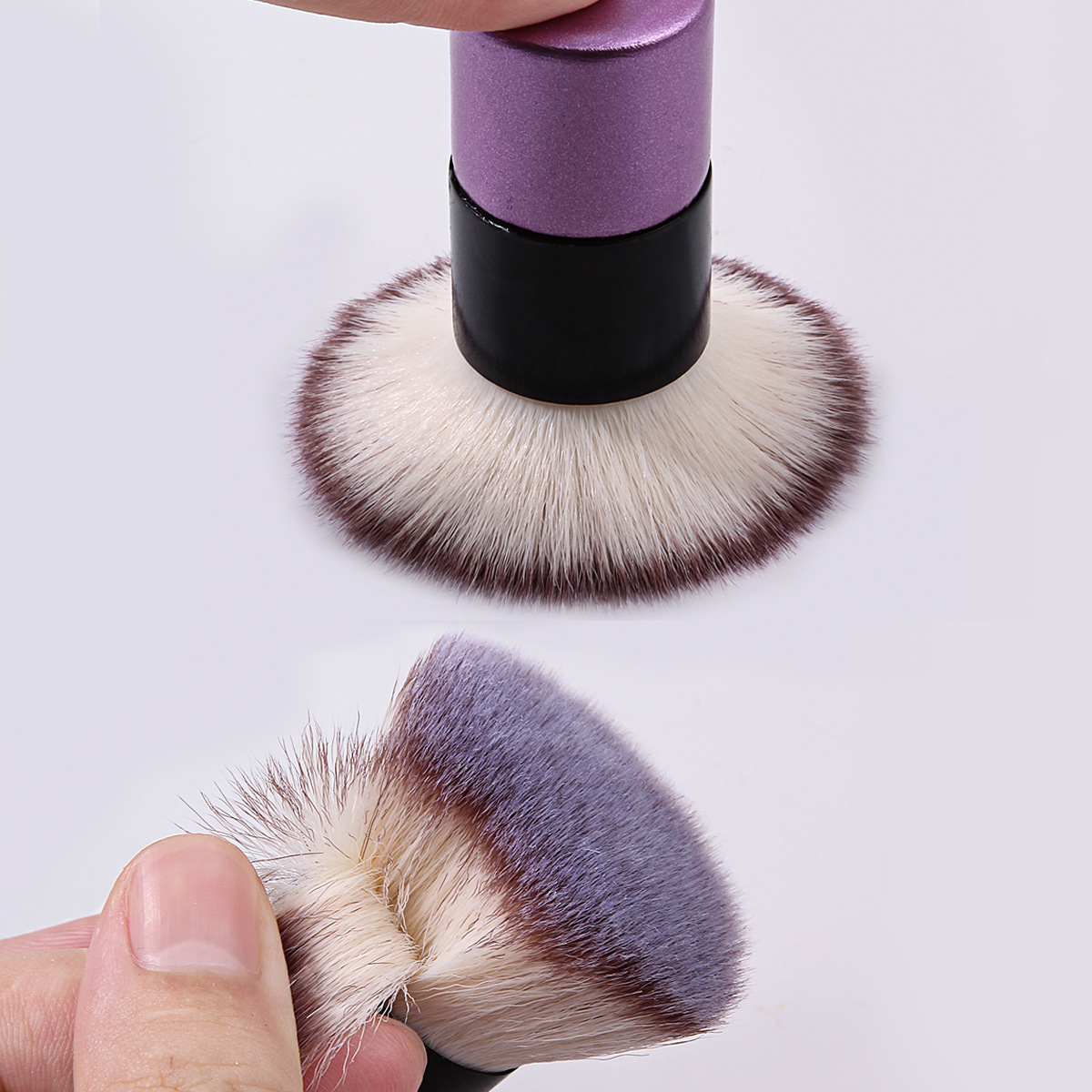 New flat-head contour brush, foundation brush, upright short-handled loose brush, nail brush and multi-functional makeup brush details Picture