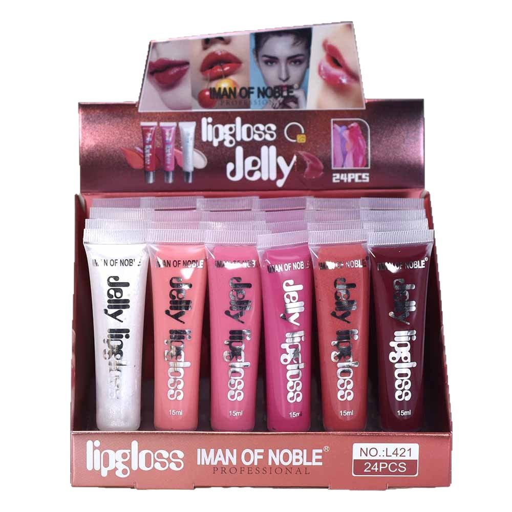 IMAN OF NOBLE Soft Tube Moisturizing Lip Gloss L421 New jelly Lipgloss 15ml for cross-border export Item Picture