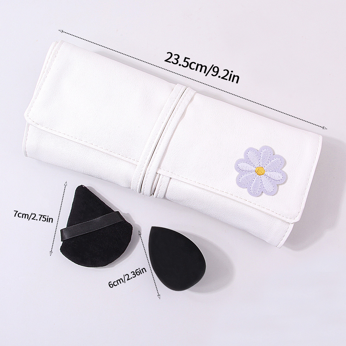 The first encounter: A 14-piece makeup brush set, including foundation, makeup sponge, egg setting, powder puff, loose powder, blush brush, and makeup bag Item Picture