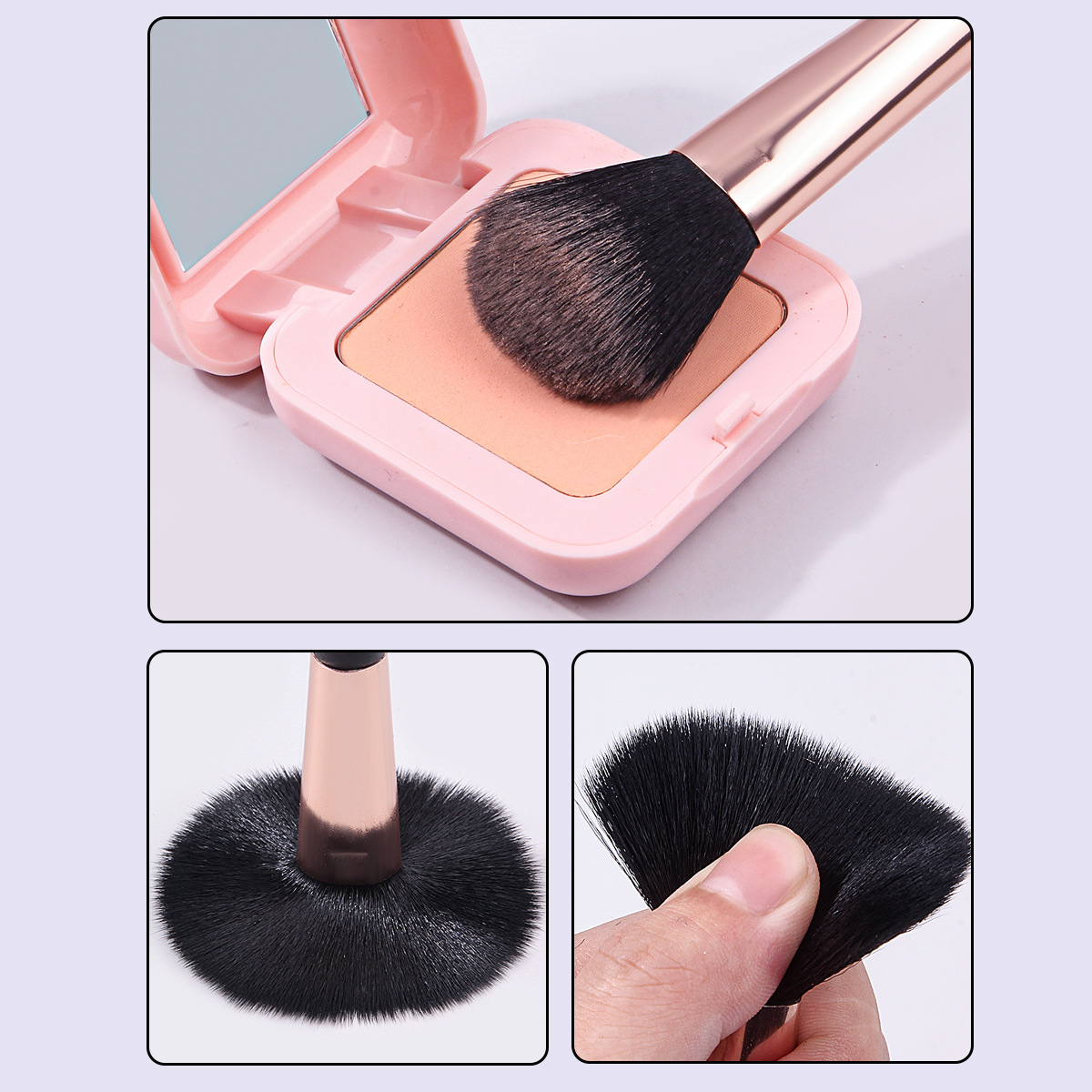 Cross-border best-selling high-quality concealer brushes, brightening brushes, mid-highlight brushes, nasolabial folds and tear troughs multi-functional brushes are sold directly from the manufacturer Application Scenario