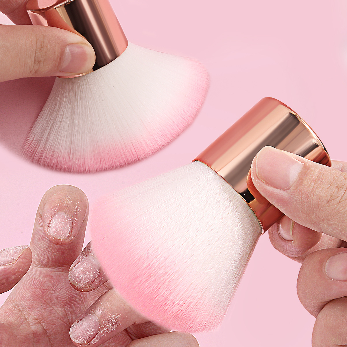 High-quality factory direct sales: Mushroom brush, blush brush, dust brush, soft and non-irritating foundation base makeup brush, portable for going out full figure
