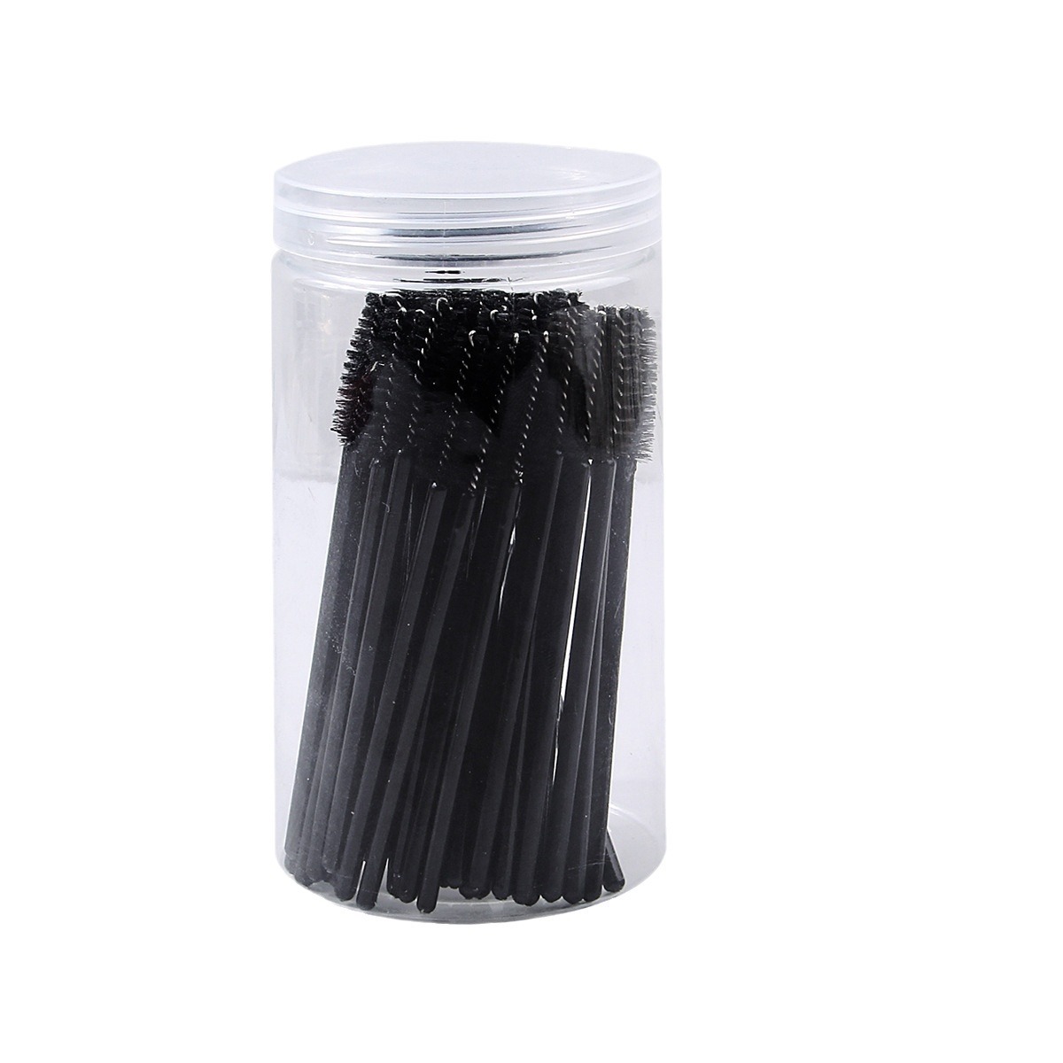 In stock: disposable mascara brush with adjustable elbow, portable spiral eyebrow brush, and eyelash extension dual-purpose makeup brush Item Picture