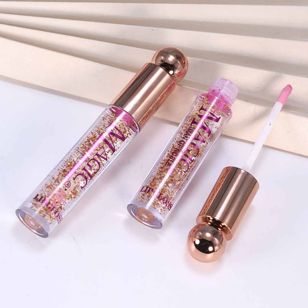 1148B only exports [IMAN OF NOBLE] Gold Leaf color-changing Moisturizing Lip Oil and Lip Gloss MAGICLIPOIL full figure