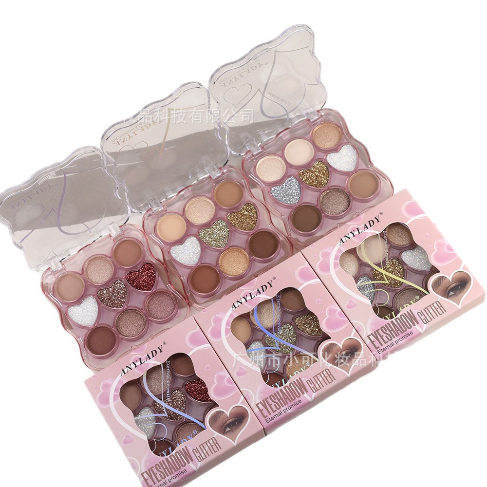 8326 New nine-color EYESHADOW with Golden onion powder for export to foreign trade [ANYLADY] Pearlescent matte Eyeshadow Item Picture