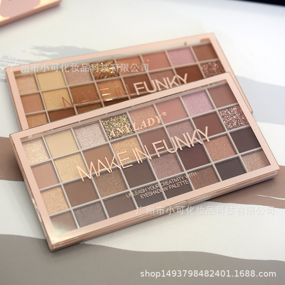 8442 eyeshadow 32-color multi-color ANYLADY Pearl Matte Gold Lion Wholesale eyeshadow palette details Picture