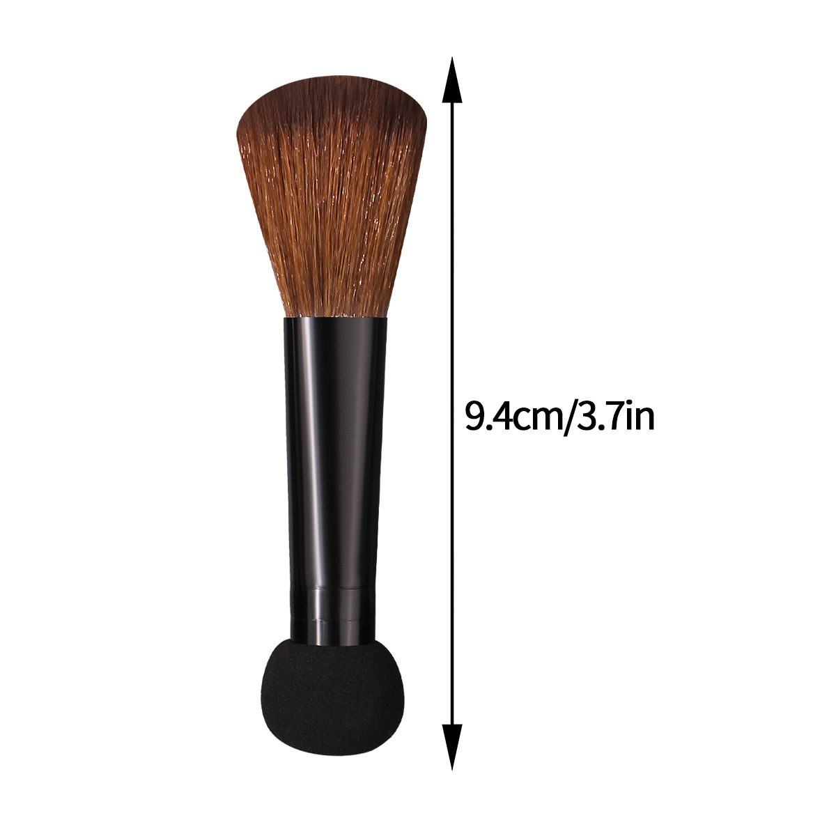 Mini double-headed makeup brush, soft bristle blush brush, beginner's high-gloss powder brush, sponge head concealer brush, portable version Application Scenario