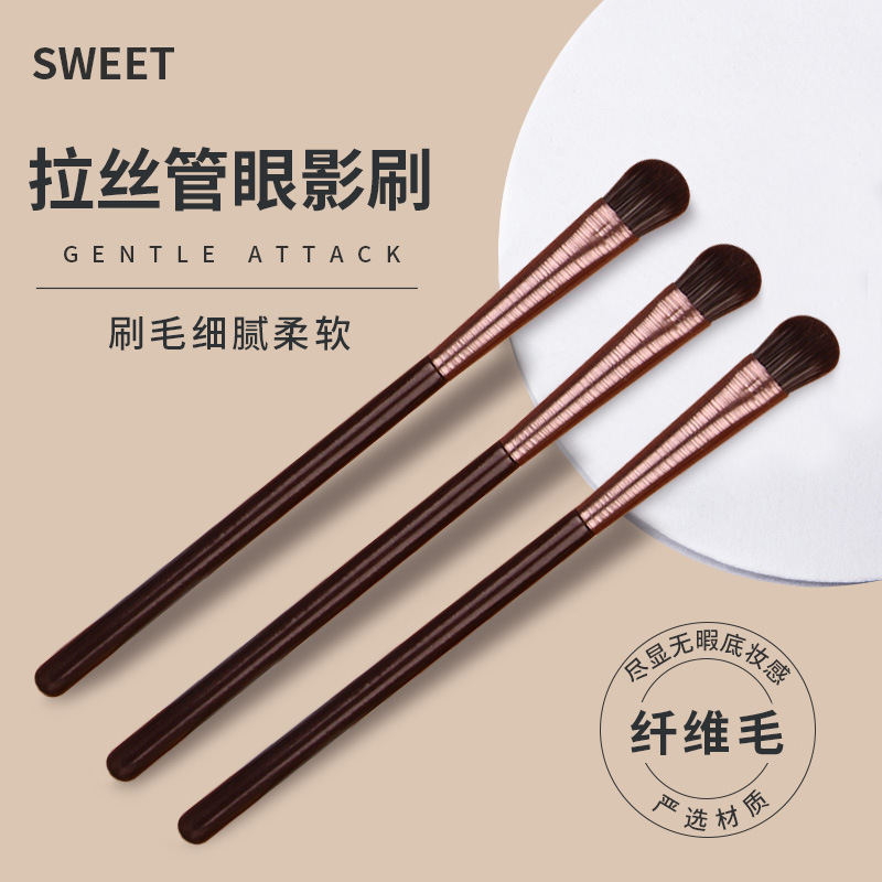 Single eyeshadow brush, makeup brush, 1-piece set, eye smuder brush, makeup and beauty tools wholesale, high-gloss portable full figure