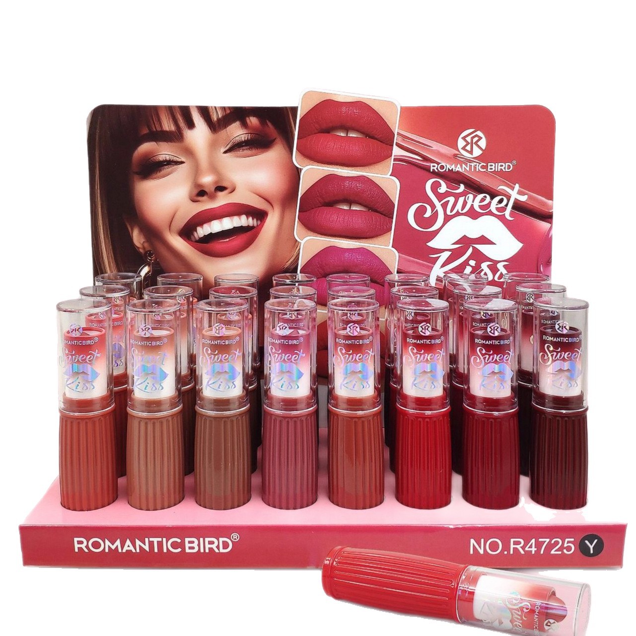 New packaging only for export collection ROMANTIC BIRD matte LIPSTICK 12-color mixed Lipstick Velvet Item Picture