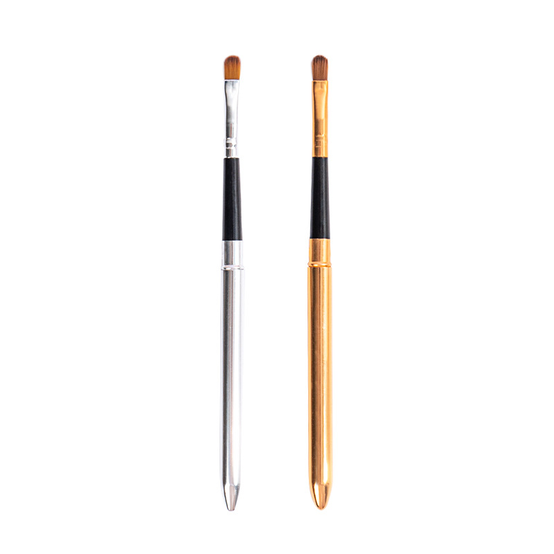 Single lip brush, compact and portable, detachable with cover, lipstick brush, beginner lip brush, beauty tool wholesale Item Picture