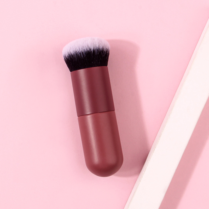 New single-piece portable foundation brush, small blush brush, individual packaging, multi-functional makeup brush manufacturer, wholesale in stock details Picture