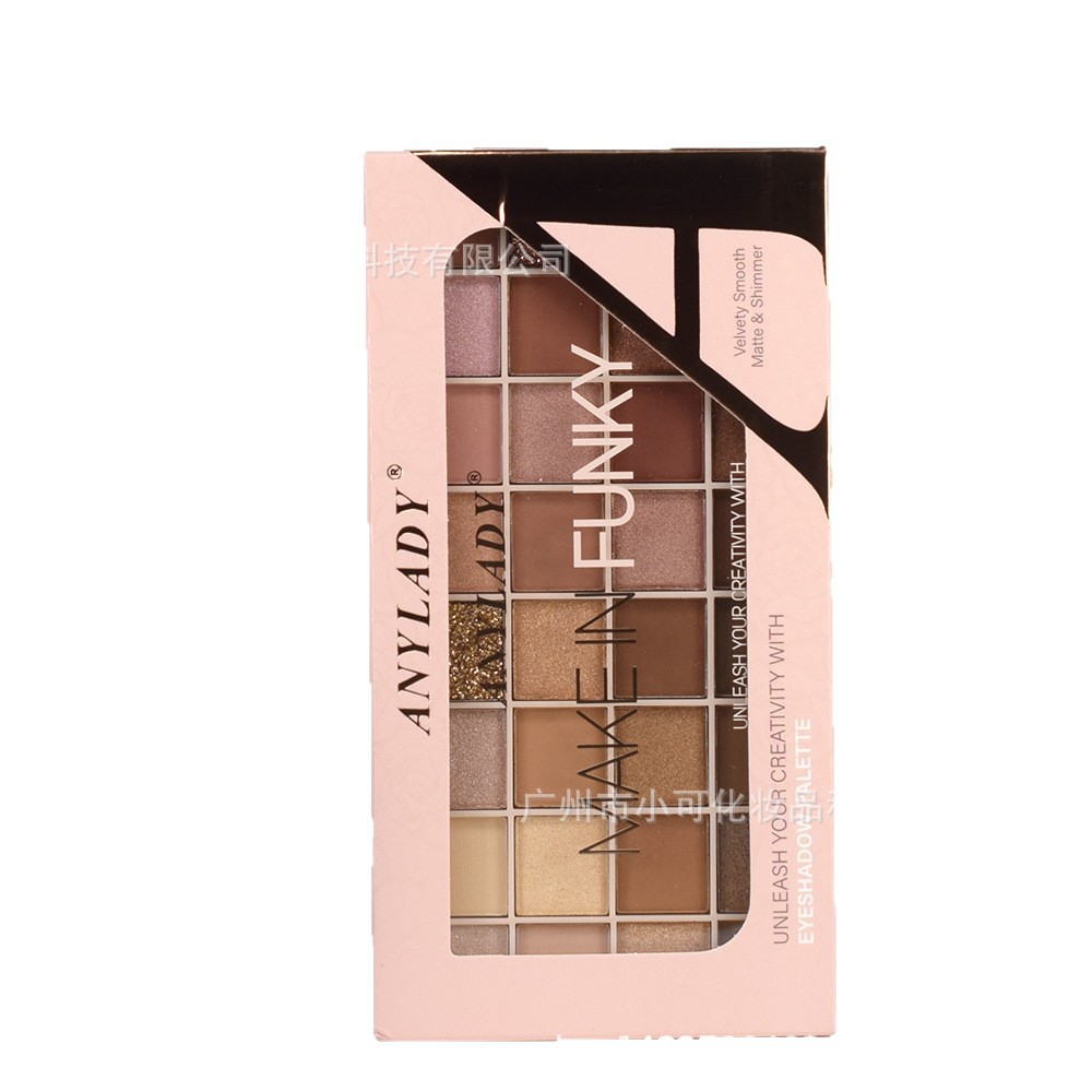 8442 eyeshadow 32-color multi-color ANYLADY Pearl Matte Gold Lion Wholesale eyeshadow palette Item Picture