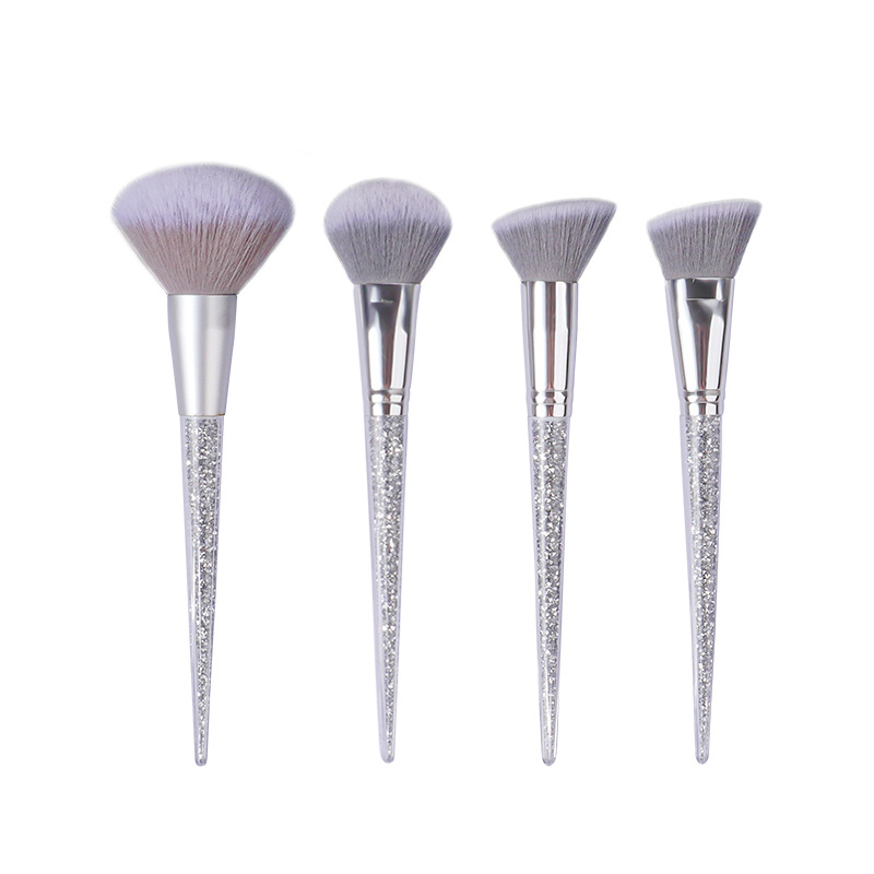 Large loose brush diamond handle makeup brush setting loose brush portable angled contoured brush soft bristle blush brush Item Picture