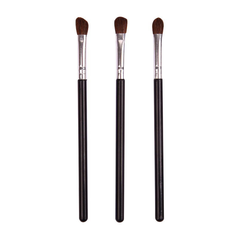 3 sets of horsehair eyeshadow brushes, makeup brush, eye smudging brush, brush head storage Item Picture