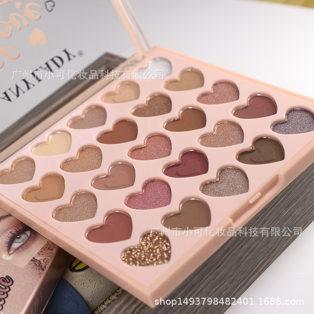 8186 Multi-color heart-shaped EYESHADOW, 25 colors ANYLADY Pearlescent Matte Golden Lion EYESHADOW PALETTE Specification drawing