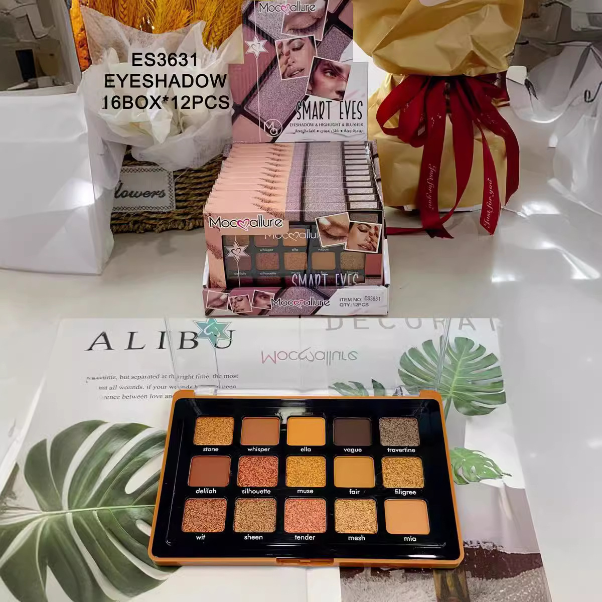Only export collection [12-piece set] eyeshadow palette, Cheek Makeup palette, eyeshadow makeupMOC ALLURE Application Scenario