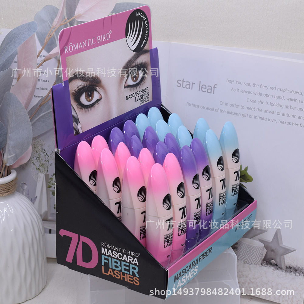 Only for export [24-piece pack] R6598E black slender f waterproof 7D mascara ROMANTICBIRD Curling Item Picture