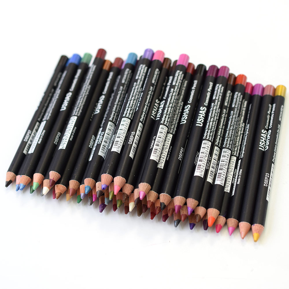 Only export [USHAS] P1202 multi-color red nude lip liner pen, multi-purpose makeup pen with pen holder Item Picture