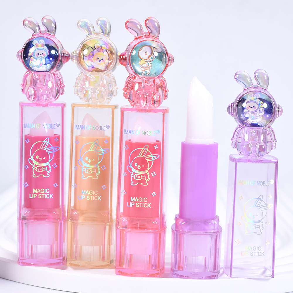 2024-only export [IMAN OF NOBLE] LB-89D Cartoon Transparent Moisturizing LIPBALM full figure