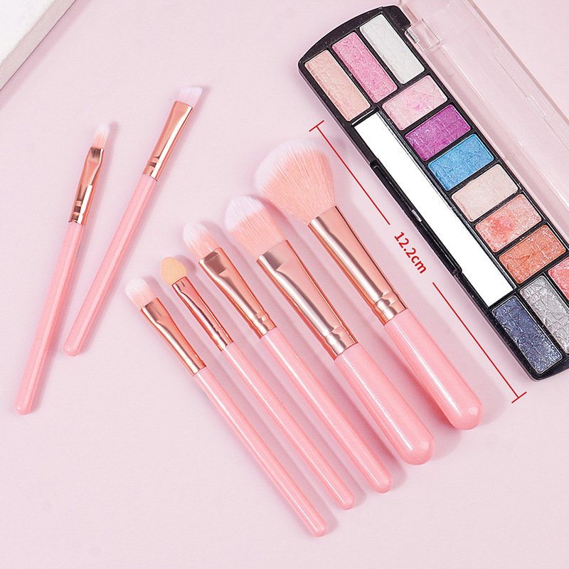 7-piece makeup brush set for beginners, portable facial eyeshadow brush, blush gift, brush, beauty tools wholesale Specification drawing