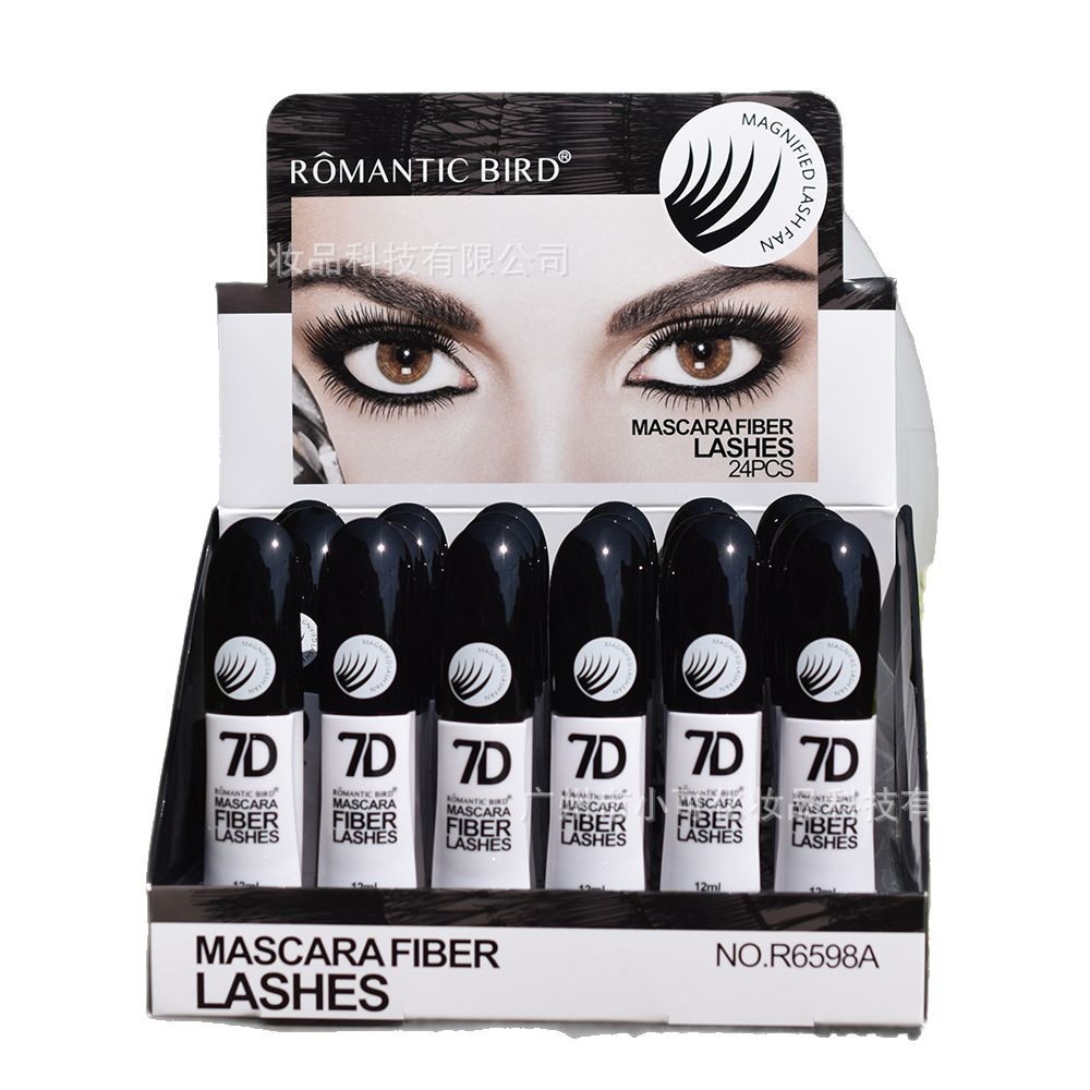 2025 Black 7D Mascara only for export [ROMANTIC BIRD] R6598A Naturally slender and waterproof Item Picture