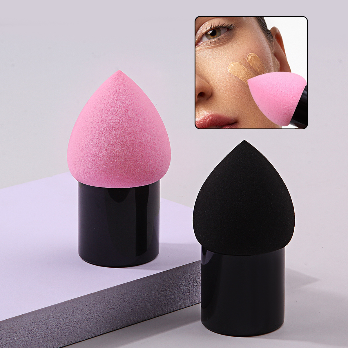Wholesale price: Douyin's same teardrop-shaped small mushroom head cushion bb powder puff sponge beauty egg powder, dry and wet dual-purpose full figure