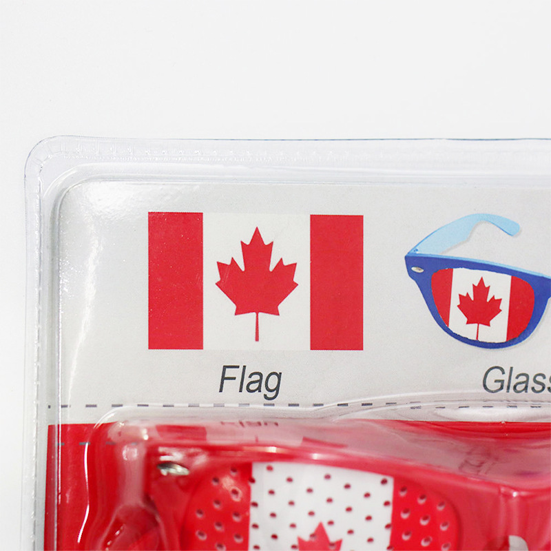 Chuangdong Flag 2026 World Cup Football Scarf Fan Party Supplies Canada Flag Clapping Face Color Customized details Picture