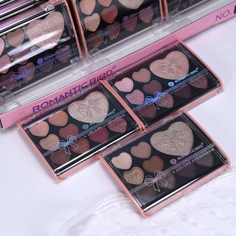 F665 Eyeshadow with Highlights ROMANTIC BIRD Nine-Color MAKEUP PALETTE New Style full figure
