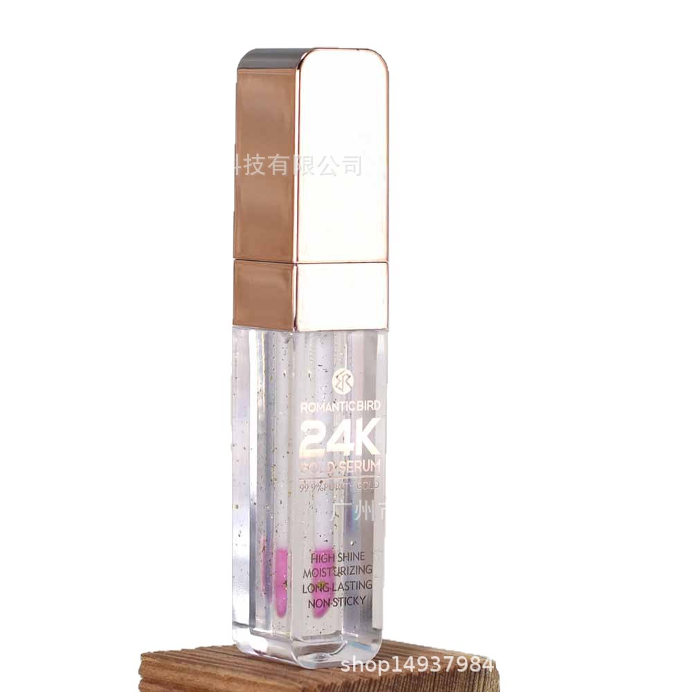 RB350 New ROMANTIC BIRD Gold Leaf Color-changing Moisturizing Lip Oil and Lip Gloss Magic lipoil Item Picture