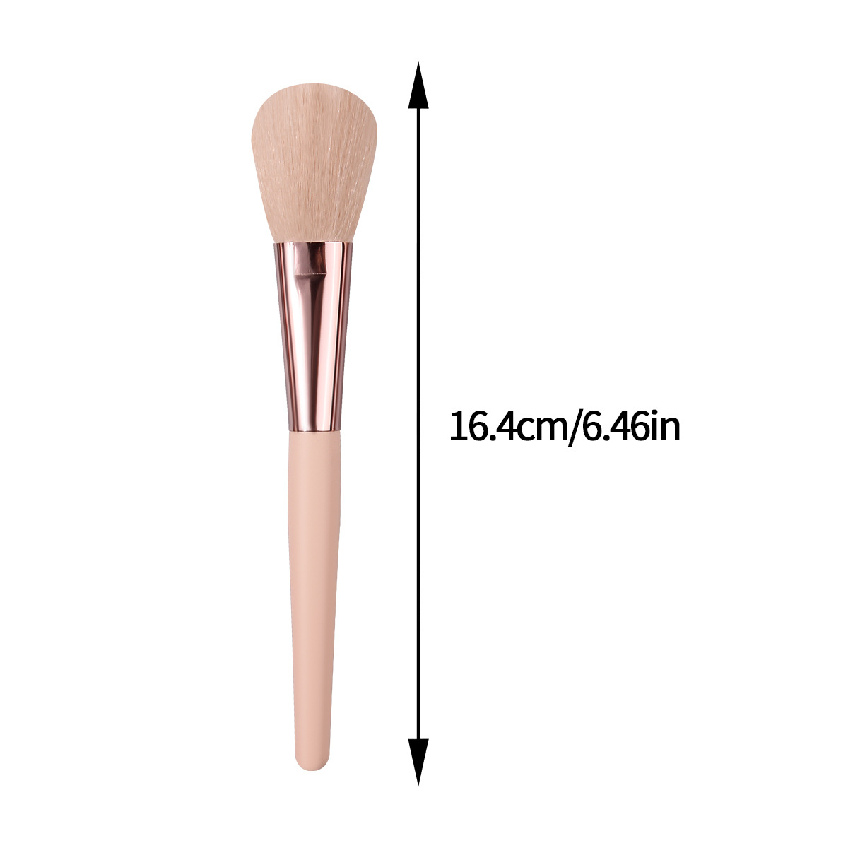 Single wooden handle loose brush portable soft bristle makeup refresh facial setting honey brush blush brush in stock wholesale Item Picture