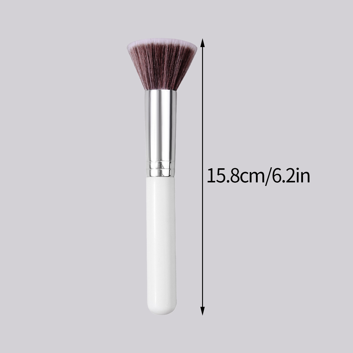 High-end silver flat-head foundation brush, professional base makeup brush, blush brush, multi-purpose, suitable for beginners' facial makeup brushes Application Scenario