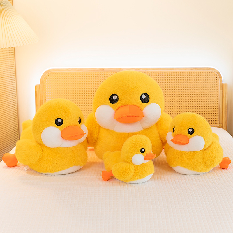 Wholesale of big yellow duck plush toys, children's cartoon little yellow duck figurines, hot sales of small toys and dolls through ground promotion Application Scenario