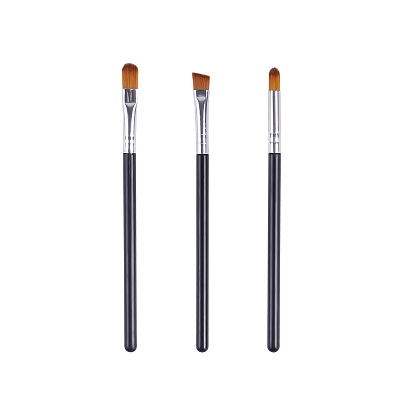 3-piece eyeshadow brush makeup set, portable eyeshadow brush, eyebrow brush, lip blush brush, detail brush, beauty tools Item Picture