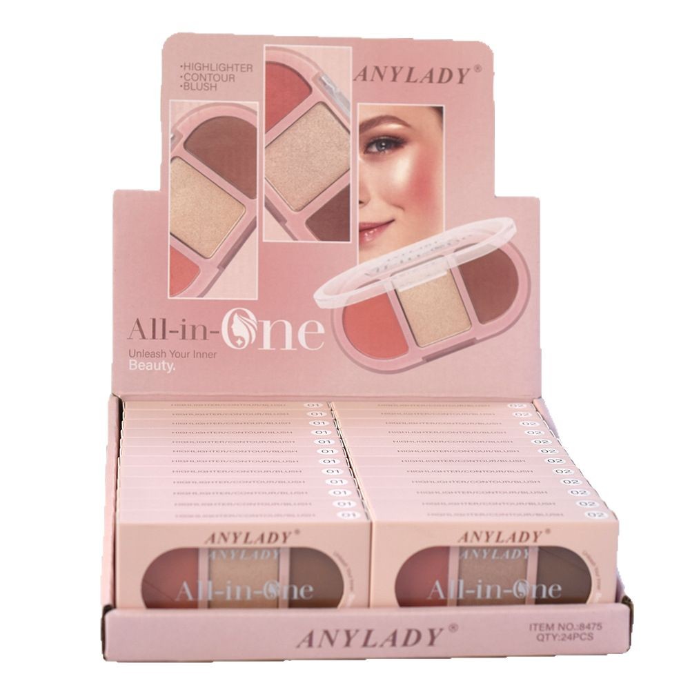 8475 Export Cross-border [ANYLADY] Three-color Blush Highlighter Contour Makeup Set New Style Item Picture