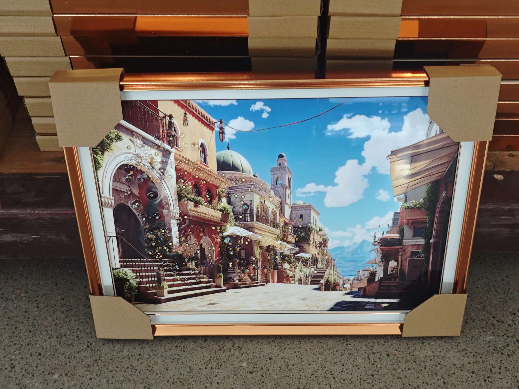 晶瓷画钻石画沙发画背景画立体画钻石画相框详情图3