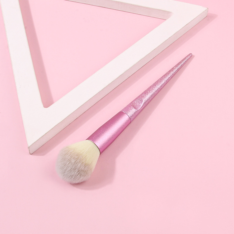 New single-tube powder brush, glitter, large blush brush, soft bristle flame brush, contouring brush and makeup tools in stock Specification drawing