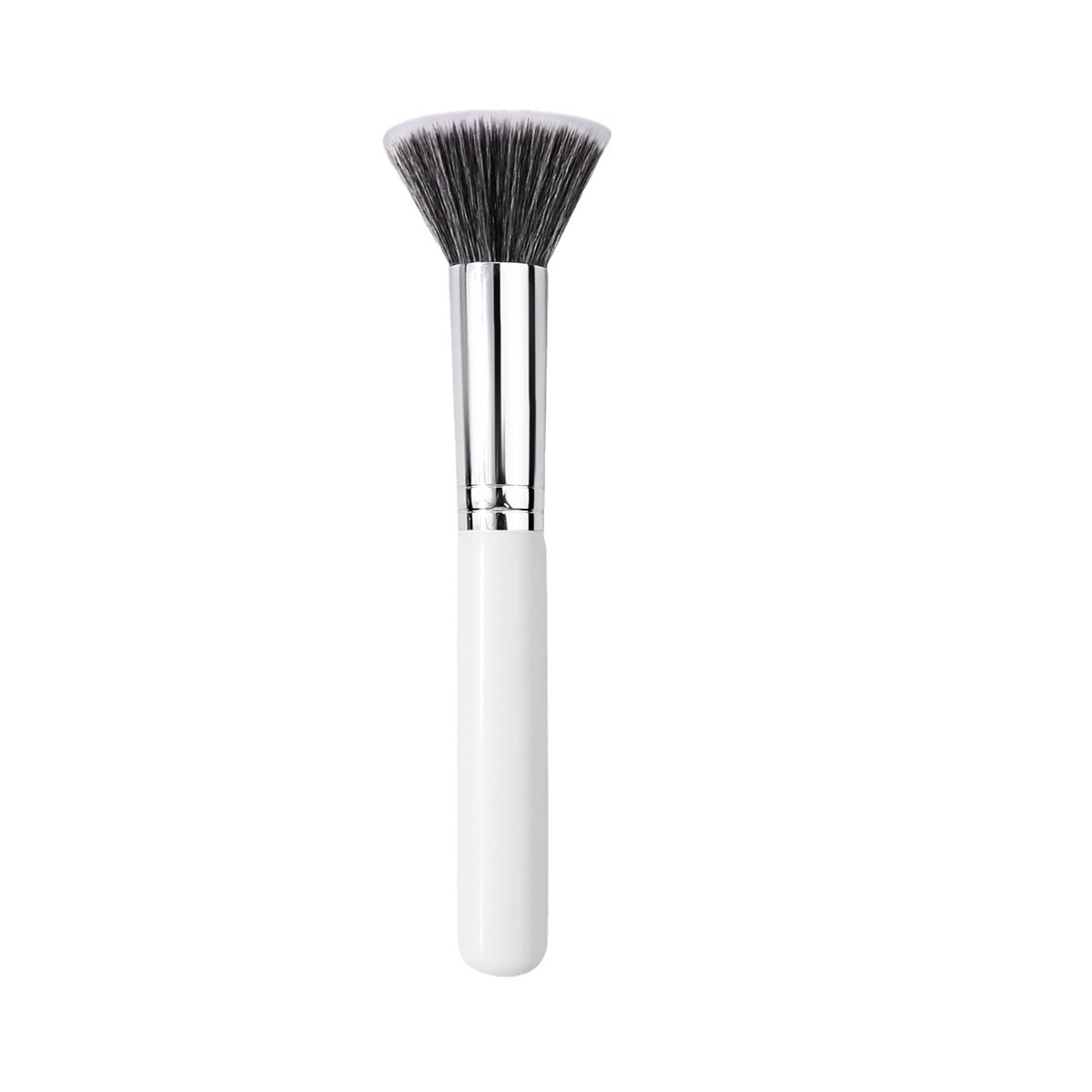 Single flat-head multi-functional pointillism brush, two-color soft-bristled blush brush, high-gloss brush, high-end professional makeup tools in stock Item Picture