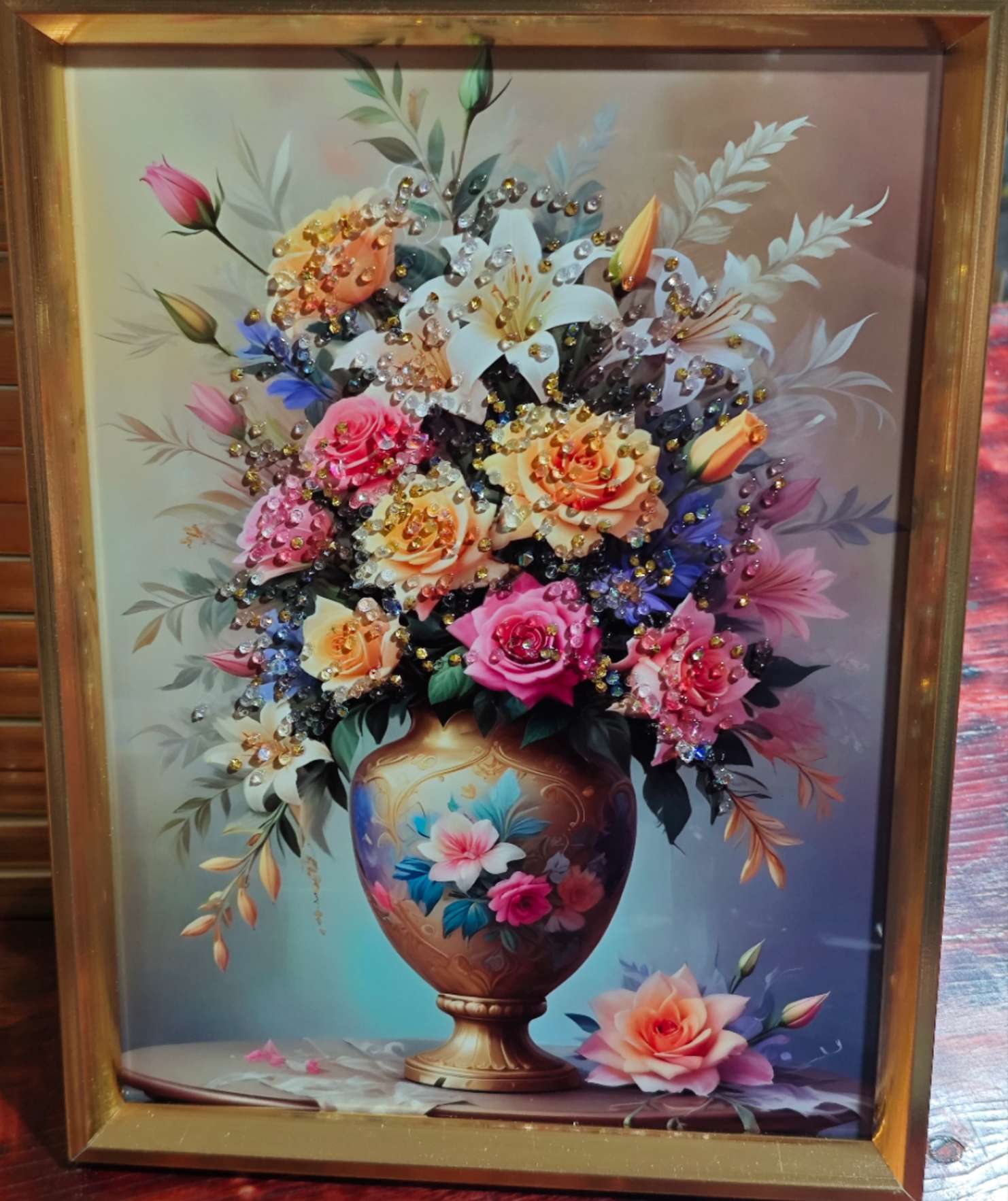 晶瓷画钻石画沙发画背景画立体画钻石画相框白底实物图