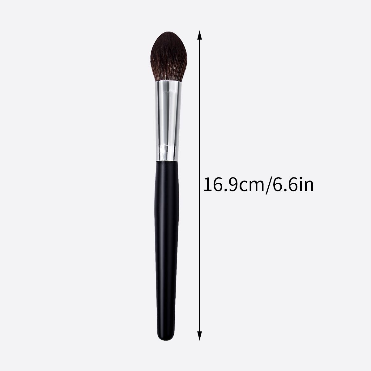 Beginner's single tongue-shaped blush brush, high-end wooden-handled soft bristles, no-makeup, contour, high-gloss brush, multi-functional beauty brush Application Scenario