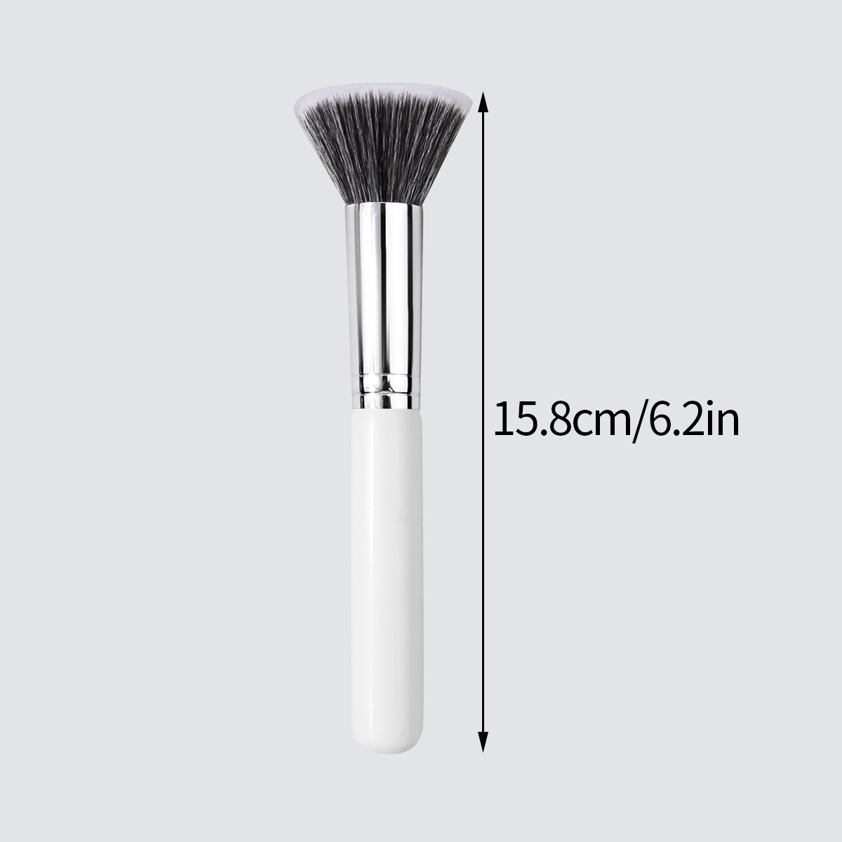 Single flat-head multi-functional pointillism brush, two-color soft-bristled blush brush, high-gloss brush, high-end professional makeup tools in stock Application Scenario