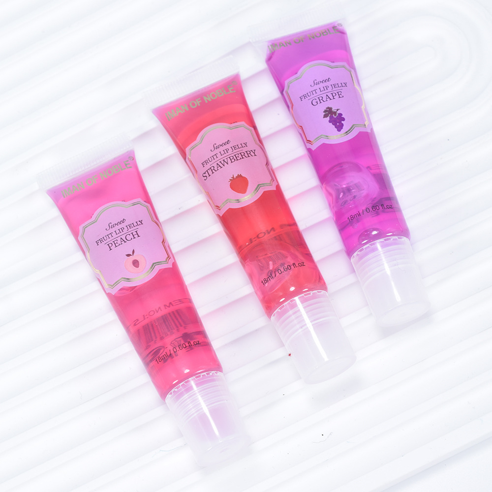 Only 2024 export OF [IMAN OF NOBLE] L518 Fruit-Flavored Transparent Moisturizing Lip Oil lipoil full figure